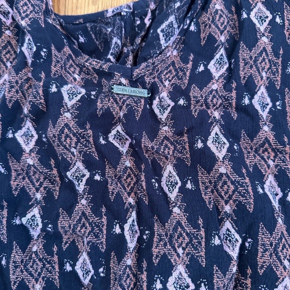 Billabong Sweet Sand Boho Tribal Tunic Top Size L(c6 - Picture 4 of 11